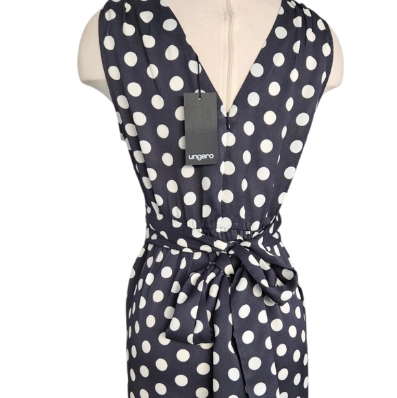 NWT Emanuel Ungaro Deborah Sleevless Jumpsuit Polka Dot - Picture 11 of 14